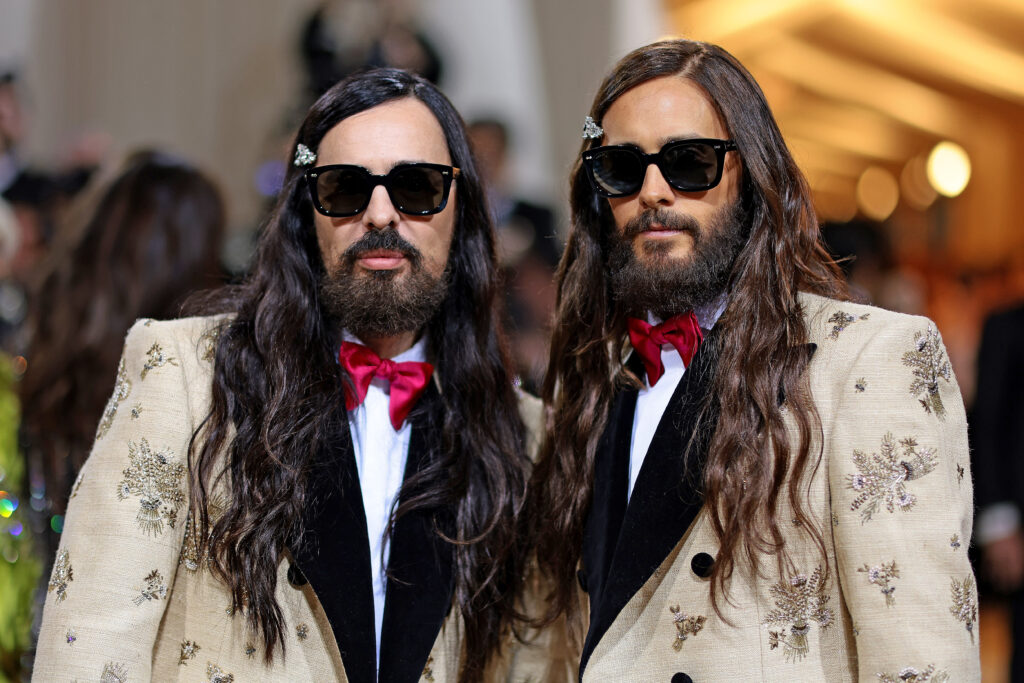 NEW YORK, NEW YORK - MAY 02: (L-R) Alessandro Michele and Jared Leto attend The 2022 Met Gala Celebrating "In America: An Anthology of Fashion" at The Metropolitan Museum of Art on May 02, 2022 in New York City. (Photo by Dimitrios Kambouris/Getty Images for The Met Museum/Vogue)
