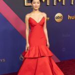 Anna Sawai in Vera Wang at the Emmys 2024