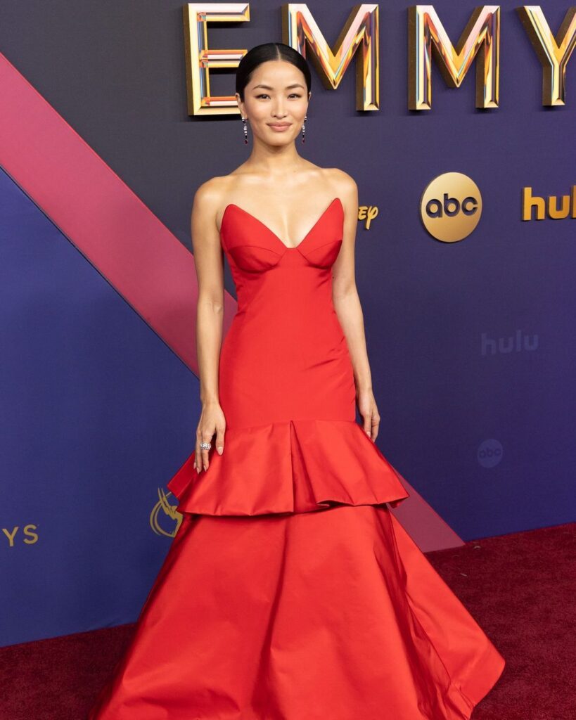 Anna Sawai in Vera Wang at the Emmys 2024