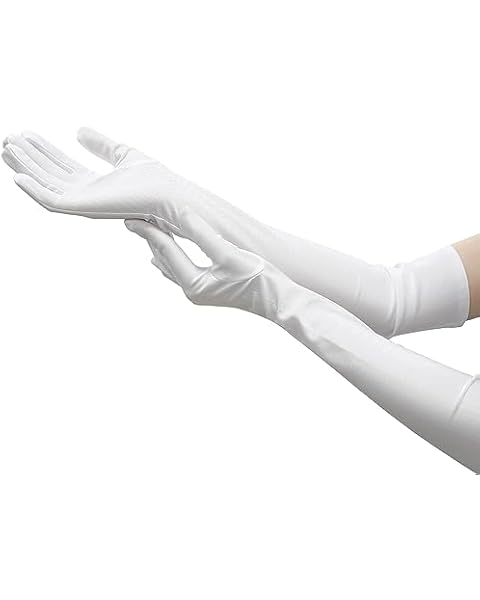 White Long Gloves