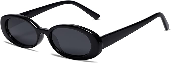 Black Oval Sunglasses