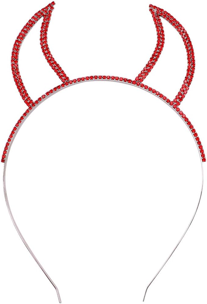 Rhinestone Devil Horns